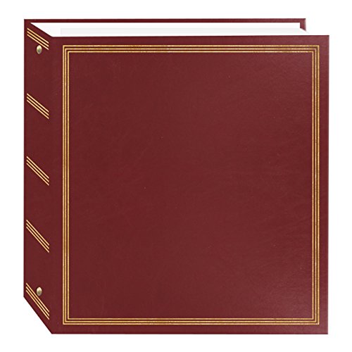Pioneer Photo Albums TR-100 Burgundy Red Magnetic 3-Ring Photo Album 100 Page