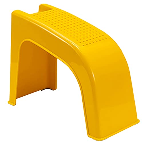 SXRZY Dusch-Fußstütze, Duschhocker zum Rasieren der Beine, Aussparung für einfache Aufbewahrung von Pediküre-Zubehör, rutschfeste Partikel, geeignet für Fußpflege(gelb)