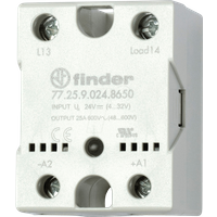 Finder Halbleiterrelais 77.25.9.024.8250 Last-Strom (max.): 25 A Schaltspannung (max.): 240 V/AC Nullspannungsschaltend 1 St.