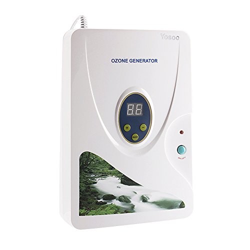 Yosoo 600 mg/h Hydropon Luftreiniger Süßwasser Maschine Ozongenerator Ozon Entgiftung (Timer-Rad, 1-60 min) 3189
