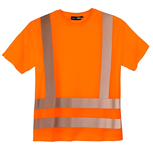 Abraxas Warnschutz T-Shirt große Größen Neonorange, Größe:6XL
