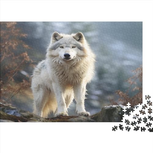 Domineering Arctic Wolf Für Erwachsene 500 Teile Gifts Home Decor Puzzle Family Challenging Games Wohnkultur Lernspiel Geburtstag Stress Relief Toy 500pcs (52x38cm)