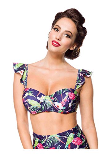 Belsira Damen Vintage Bikini-Oberteil L