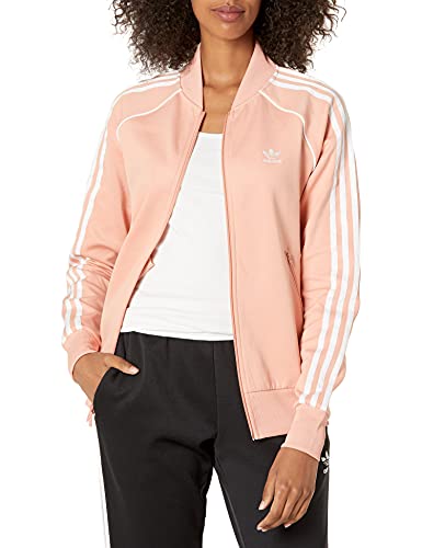 adidas Originals Women's Primeblue Superstar Track Jacket, Ambient Blush, X-Small