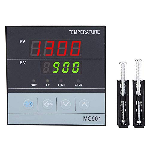 MC901 Digitaler PID Temperaturregler PT100-Sensor K Typ Universaleingang Relais/SSR-Ausgang 85 V-265 V 0~1300℃