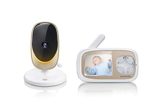 Motorola 501278604113 Comfort 40 Babyphone mit Video-Anschluss, 2,8 Zoll Display, Infrarot-Nachtsicht, bidirektionale Kommunikation
