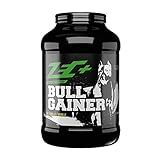 Zec+ Nutrition Bullgainer – 3500 g, Geschmack Vanille │ Protein-Pulver mit Vitaminen, Aminosäuren und Kohlenhydrathen zum Masseaufbau, Made in Germany