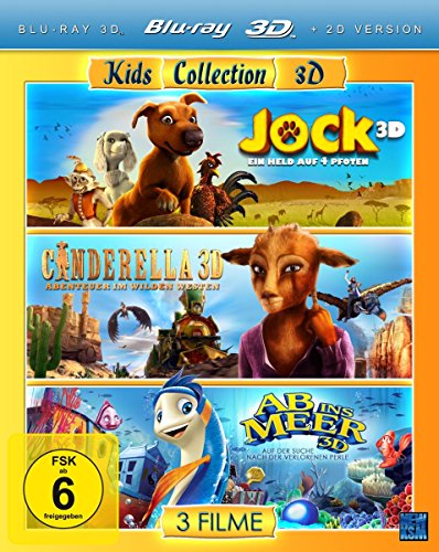 Kids Collection 3D - Jock 3D/Cinderella 3D/Ab ins Meer 3D [3D Blu-ray]