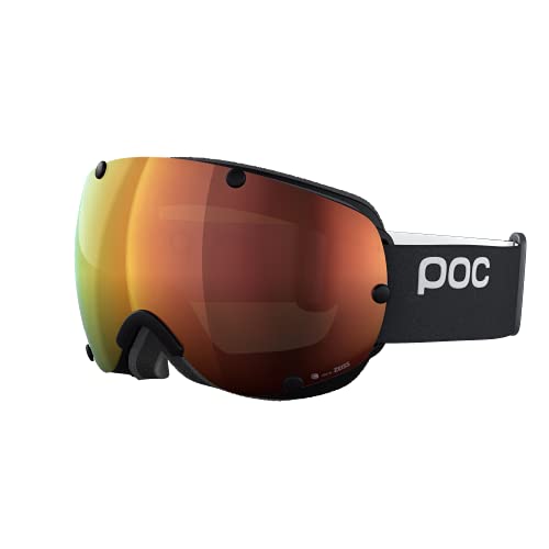 POC Lobes Clarity Ski Brille, Uranium Black/Spektris Orange, One Size