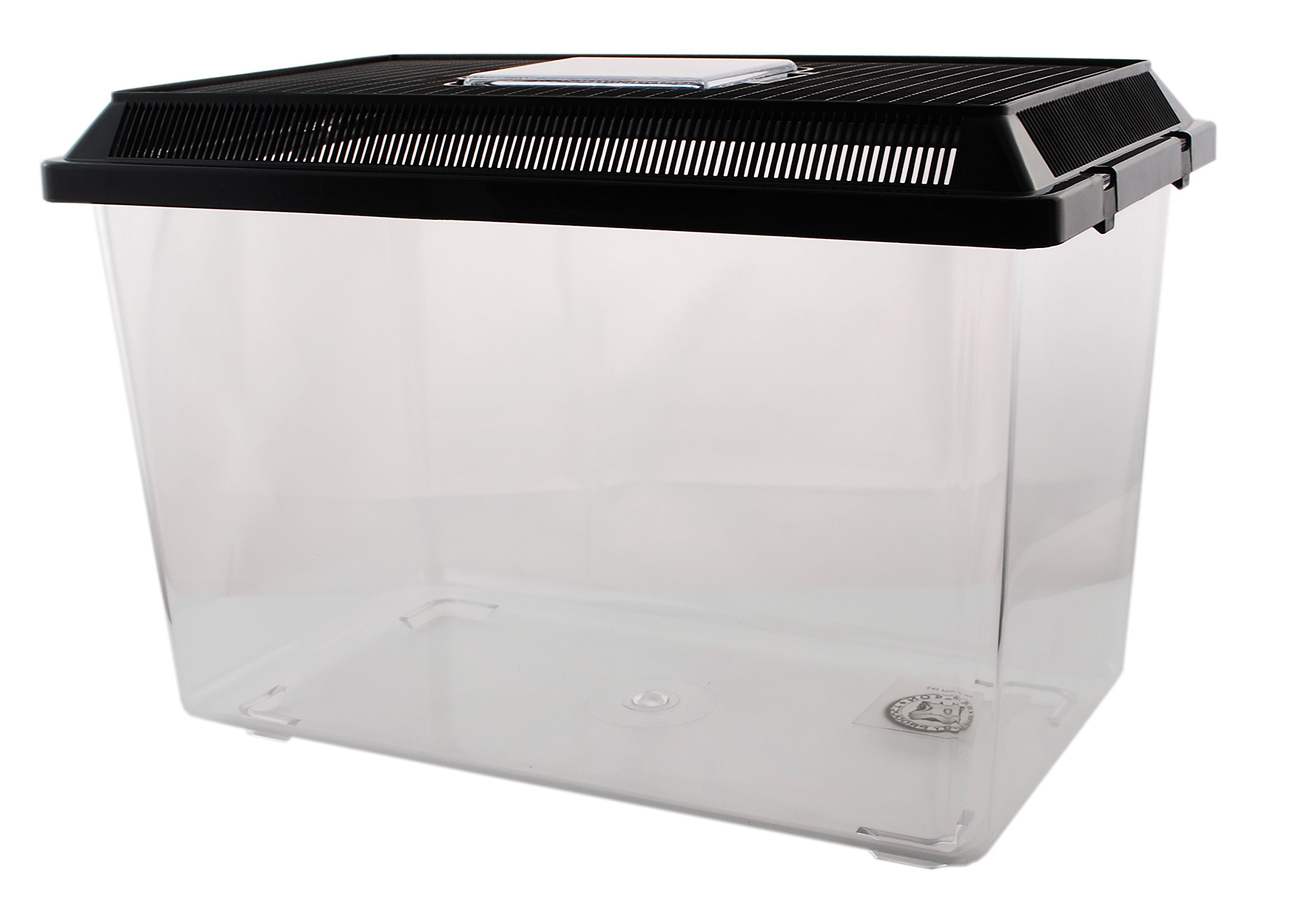 Neu PET-Plaza Kunststoffbox - Faunarium - Kunststoffterrarium - Faunabox - Insektenbox - Insektenterrarium - Box für Futterinsekten (37 x 22 x 25,5cm)