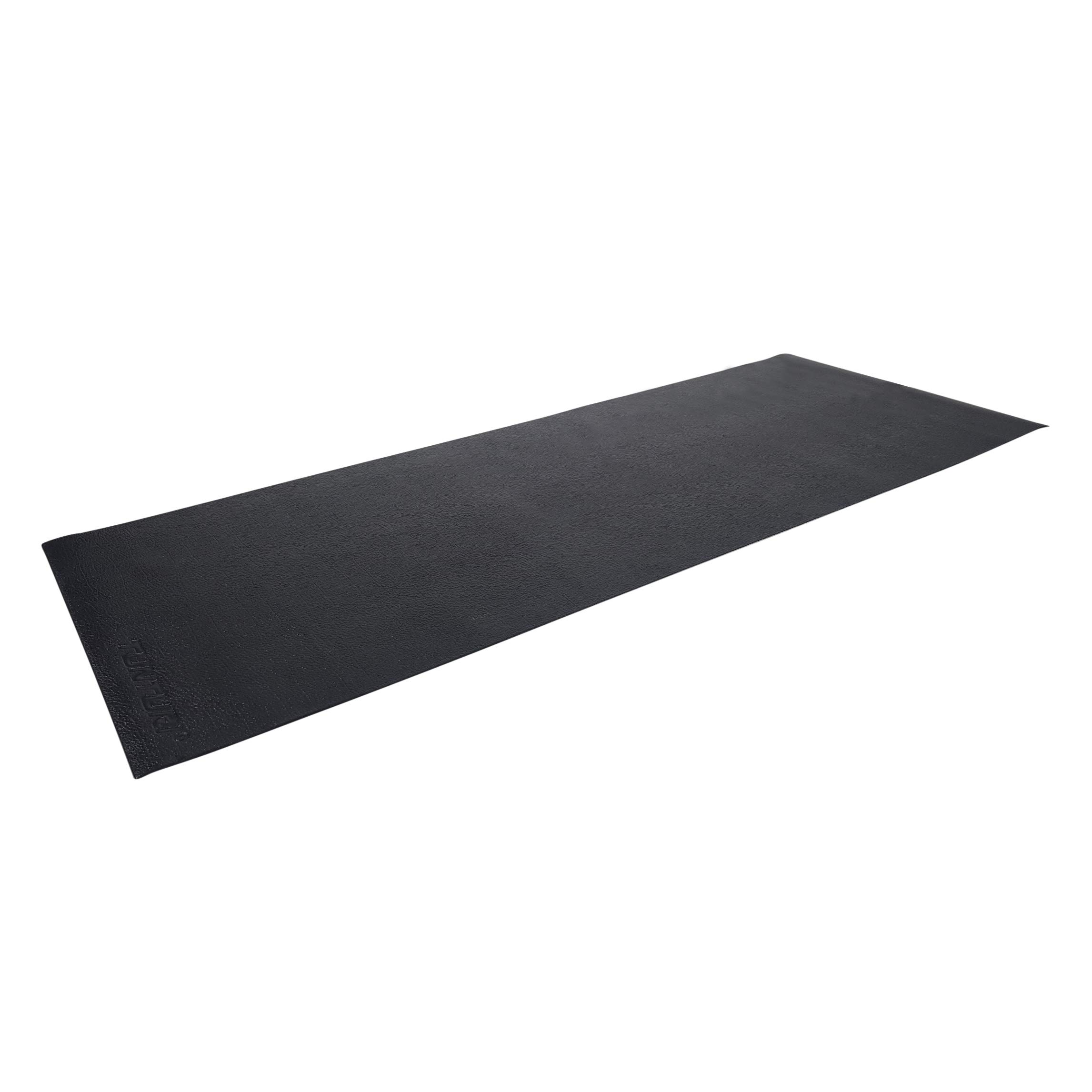 Tunturi Rudergerätematte - Bodenschutzmatte - 227 x 90 x 0,4 cm - Schwarz