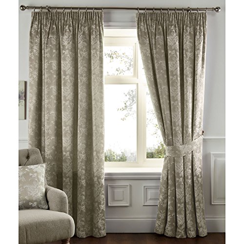 Fusion 'BETLEY' Classic Wide Stripe Bettbezug-Set, Natur, Curtains: 66x90 (168 x 229 cm)