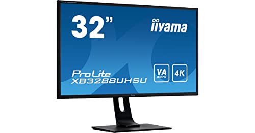 iiyama ProLite XB3288UHSU-B1 80cm (31,5") VA LED-Monitor 4K UHD (2xHDMI, 1xDisplayPort, 2xUSB) Höhenverstellung, schwarz