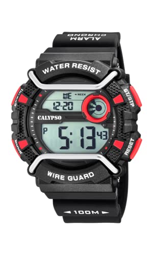 Calypso Watches Herren Digital Quarz Uhr mit Plastik Armband K5764/6