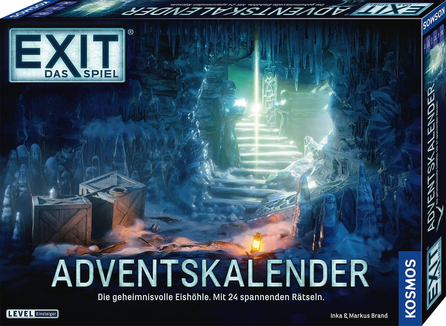 KOSMOS 693206 EXIT® - Das Spiel Adventskalender 2020 Die geheimnisvolle Eishöhle, mit 24 spannenden Rätseln ab 10 Jahre, Escape Room Spiel vor Weihnachten