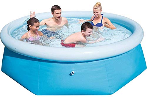 XANAYXWJ Aufblasbares Schwimmbad mit achteckiger Unterstützung: robust, groß und Spaß für die ganze Familie