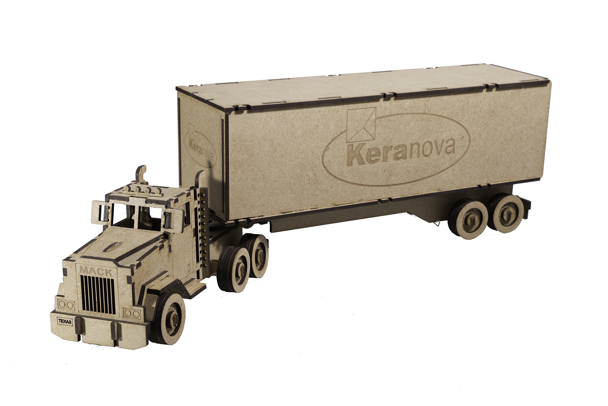 Keranova 5502 8,7 x 48 x 13 cm Collection Junior DMQ Trailer Truck Modell 3D Puzzle ('s)