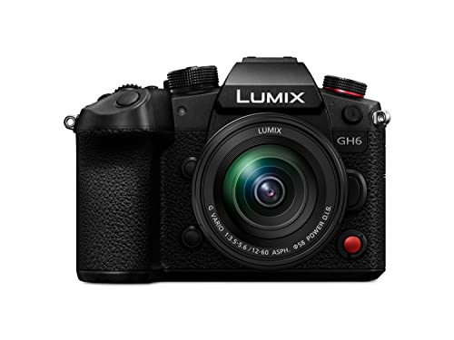 Panasonic LUMIX DC-GH6M Hybridkamera mit Objektiv FS12060 (25 MP, Dual I.S, OLED-Sucher, Kälte-/Staub-/Spritzwasserschutz) schwarz