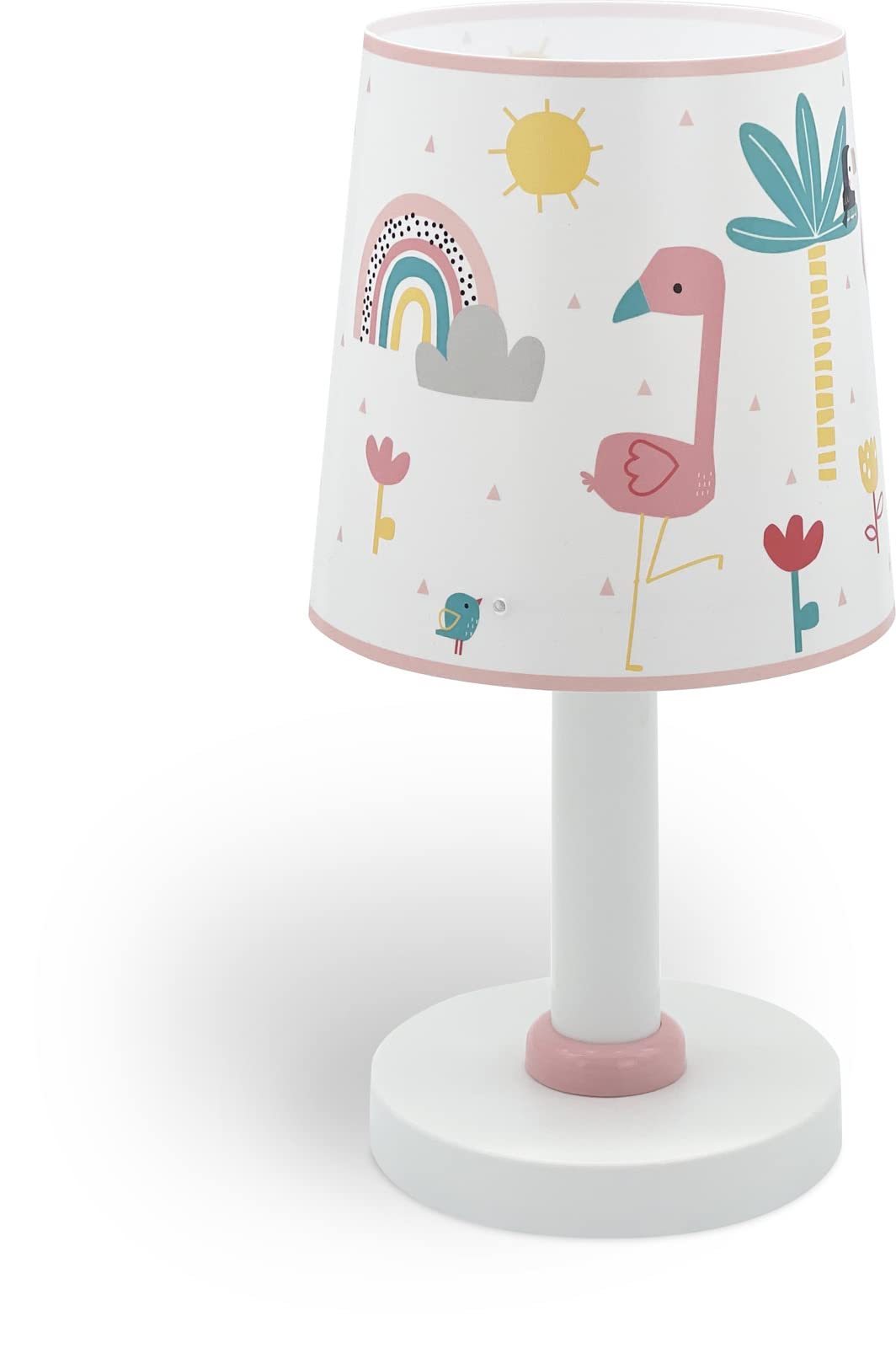 Dalber Kinder Tischlampe Nachttischlampe kinderzimmer Flamingo Flämisch Tiere, 82461, E14