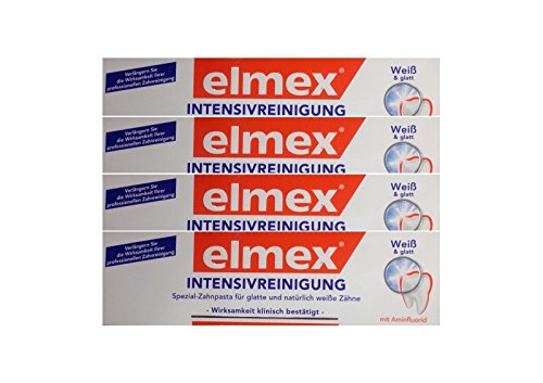 4x ELMEX Intensivreinigung Spezial Zahnpasta 50ml 08794198 Zahncreme