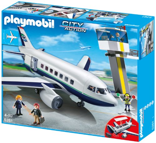 PLAYMOBIL City Action 5261 Cargo- und Passagierflugzeug, Ab 4 Jahren