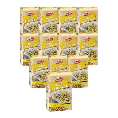 BIELMEIER KÜCHENMEISTER Pasta-/Spätzlemehl 12 Stück á 1kg Das hochwertige Getreide stammt von Landwirten aus der Region