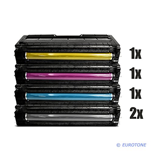 Eurotone Toner Kartuschen für Ricoh Aficio : SP C252SF / SP C252DN ersetzten 2X BK, 1x C, 1x Y, 1x M Patronen im er Spar Set - kompatible Premium Kit Alternative XXL