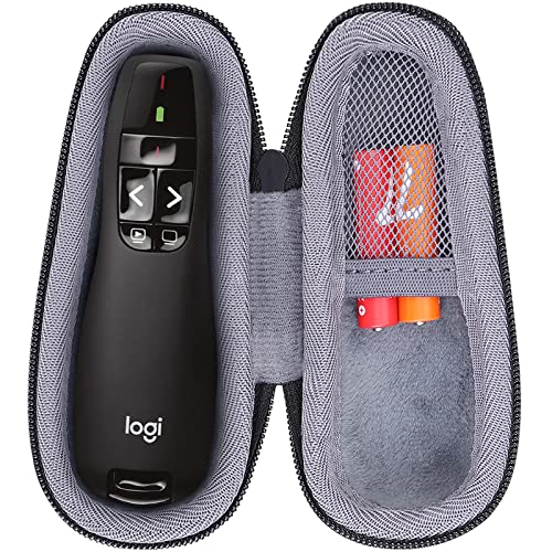 co2CREA Hart reiseschutzhülle Etui Tasche für Logitech R400 Wireless Presenter, Nur Tasche