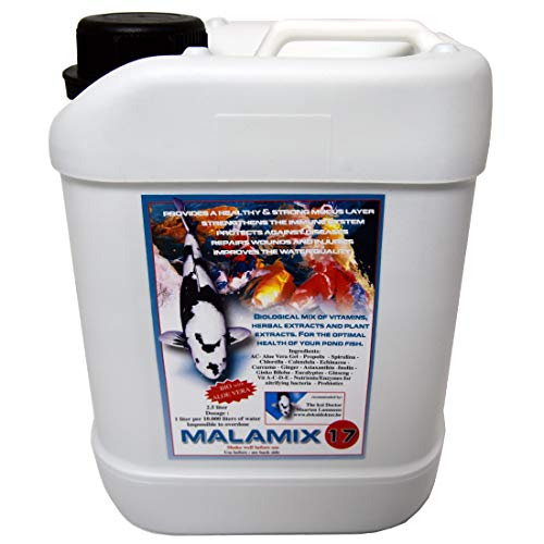 Malamix 17 - von Dr. Lammens - Nitrifizierende Bakterien Enzyme Vitaminkur Kräuter Koi Teich Gesundheit rein biologisch (2.500 ml)