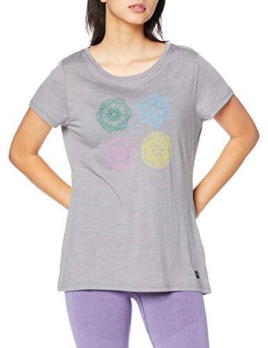 super.natural Damen Camping Jar Print T-Shirt Merino-Shirt