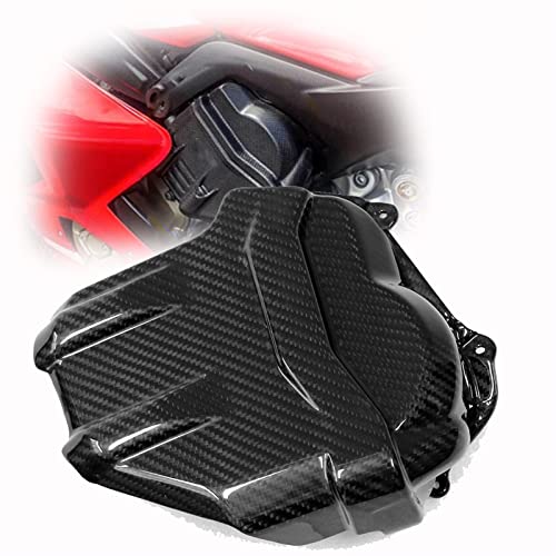 KACBRU Für Ducati Panigale V4 V4S 2018-2020 Motorrad Motornockenabdeckung Motorabdeckung Carbon Fiber Gloss 3K Twill Weave