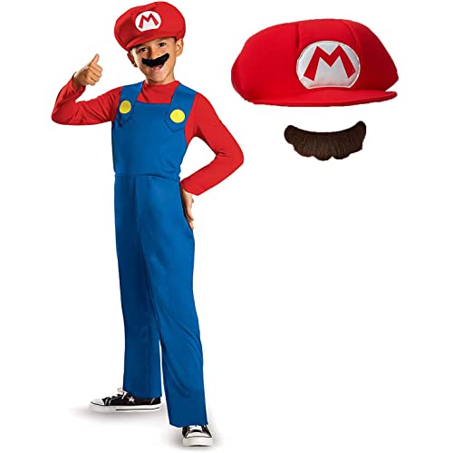 Disguise Nintendo Super Mario Brothers klassisches Jungenkostüm: Mario