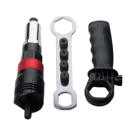 Nieten-Werkzeugadapter-Set, automatische Nagelbefestigung, Stahlwerkzeug für Akku-Bohrmaschine für schnelle und einfache Handhabung, bequemer Griff