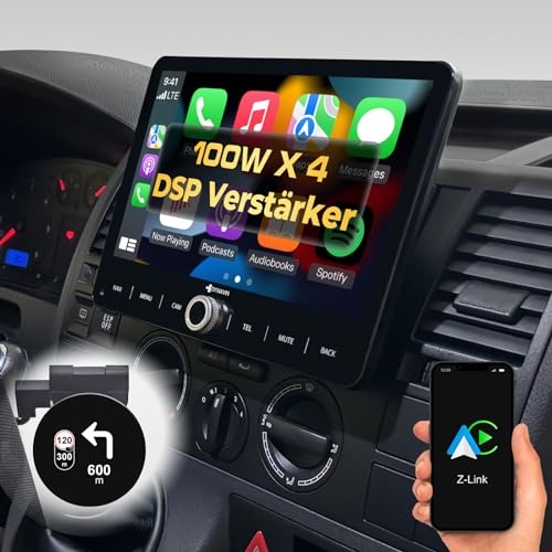 DYNAVIN Android Autoradio Navi für VW T5 Transporter, mit 4 * 100W DSP Verstärker | DAB+ Radio; Kompatibel mit Wireless Carplay und Android Auto: D8-T5TP Premium Flex