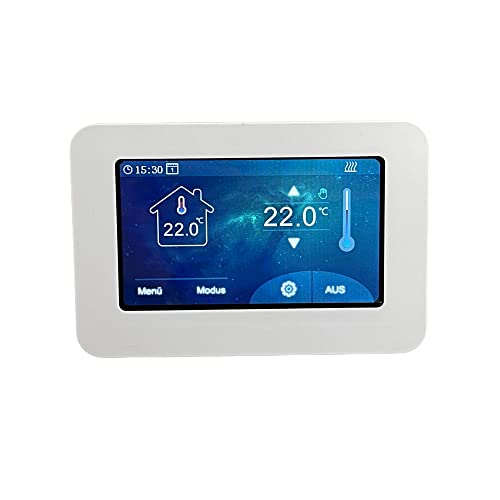 SM-PC®, Raumthermostat Thermostat programmierbar Touchscreen LED Farb-Display #901