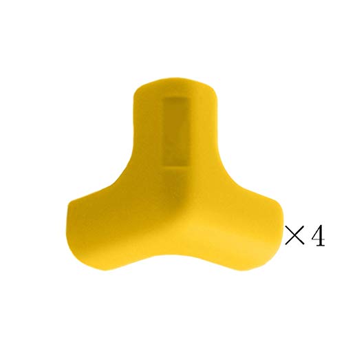 AnSafe Tischkantenschutz, 4 Packungen for Die Kante Eines Möbeltisches Kindersicherheitsschutz (6 Farben) (Color : Yellow)