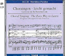 Matthäus-Passion, BWV 244, Chorstimme Tenor,2 Audio-CDs
