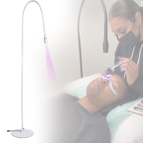 Roboraty Lash Light for Eyelash Extensions, 10W LED Eyelash Lamp, Glue Cured in 3-5 Seconds,Elevate Your Clients' Eyelash Extension Experience,White