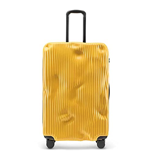 PRUJOY Von der Fluggesellschaft zugelassenes Handgepäck, Handgepäckkoffer mit Aluminiumrahmen und Spinnerrädern, großes aufgegebenes Gepäck (D 20 inches)