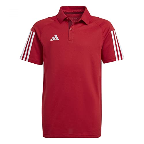 adidas Unisex Kids Polo Shirt (Short Sleeve) Tiro 23 Competition Cotton Polo Shirt, Team Power Red 2, HI4715, 128