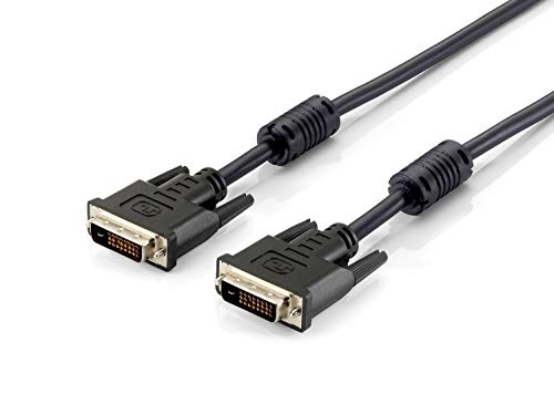 equip 118937 DVI-D Dual Link Kabel DVI-D (24+1) Stecker auf DVI-D (24+1) Stecker 10m schwarz