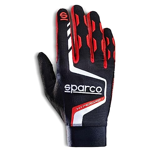Sparco Handschuhe HYPERGRIP+ T 09 schwarz/rot, bunt, 42/50 EU