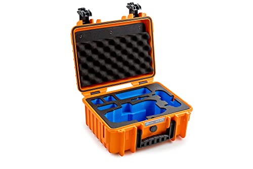 B&W Transportkoffer Outdoor für Drohne DJI Mavic 3 oder DJI Mavic 3 Fly More Combo - Typ 3000 orange - wasserdicht nach IP67 Zertifizierung, staubdicht, bruchsicher und unverwüstlich