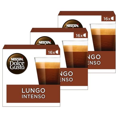 Nescafé Dolce Gusto Lungo Intenso, Kaffee, Kaffeekapsel, 3er Pack, 3 x 16 Kapseln