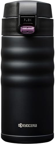 Kyocera MB-12F BK (350 ml), FLIP TOP, schwarz Thermo-Trinkflaschen, Keramik, Kunststoff, 12 fluid_ounces