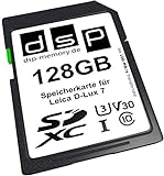 DSP Memory 128GB Professional V30 Speicherkarte für Leica D-Lux 7 Digitalkamera