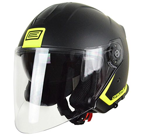 Origine helmets PALIO Flow Open Face Helme, Gelb/Schwarz, Größe XL