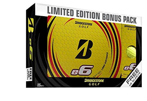 Bridgestone Golf e6 Bonus-Pack Gelb/Gratis Sleeve