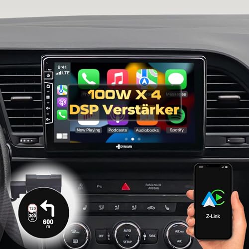 DYNAVIN Android Autoradio Navi für Seat Leon Mk3, mit 4 * 100W DSP Verstärker | DAB+ Radio; Kompatibel mit Wireless Carplay und Android Auto: D8-SLN Premium Flex