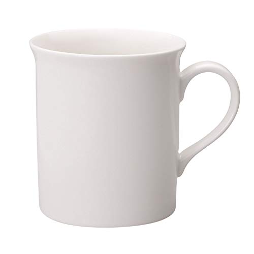 Villeroy & Boch 10-1380-7700 Twist White Kaffeebecher-Set 6tlg, zeitlos schöne Kaffeetassen aus Premium Porzellan, weiß, spülmaschinenfest, 300 ml, Porcelain